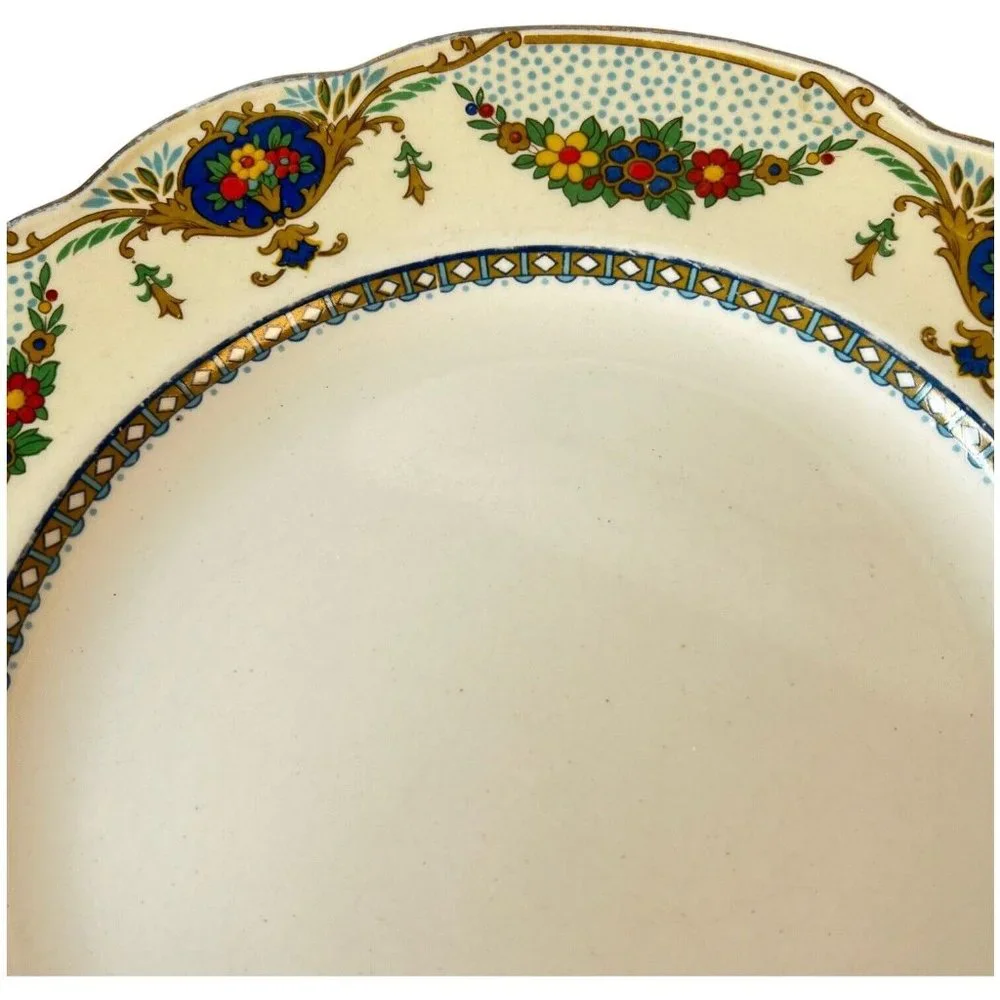 The Barclay Dinner Plate By George Jones & Sons Crescent Made England VTG 9 5/8